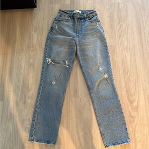 Abercrombie 90s straight ultra high rise jeans